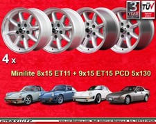 4 cerchi Minilite 8x15 + 9x15
