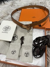 NEW HERMES Kelly 18 Belt GOLD
