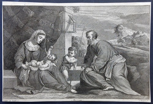 Stampa antica riposo egitto - riposo,