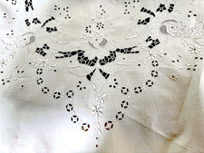 Tovaglia ovale vintage antica