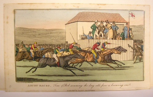 Antica stampa equestre - antica,