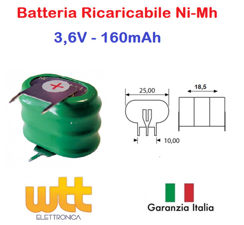 Batteria ricaricabile mh - batteria, ni-mh