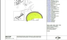 PARASPRUZZI DESTRO TRATTORE GOLDONI 00032722 SERIE 3000 STAR PARAFANGO GUARNIZI