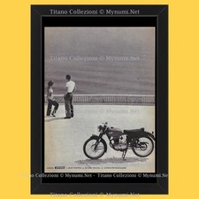 1954 * Pubblicità Originale 'Gilera - Coppia con Moto su Terrazza sul Mare' in C