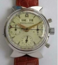Solvil et Titus rarissimo Valjoux 72C cassa posteriore a vite cronografo anse fantasiose