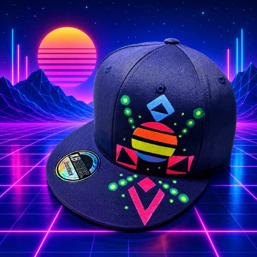 Cappello synthwave blu navy - synthwave,