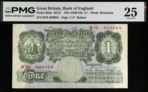 Banconota banca - £1,
