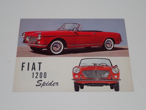 Fiat 1200 spider - fiat, brochure