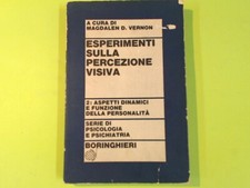 ESPERIMENTI SULLA PERCEZIONE VISIVA VERNON BORINGHIERI