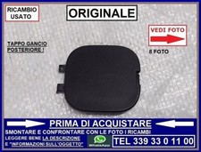 TAPPO GANCIO TRAINO SU PARAURTI POSTERIORE ORIGINALE FIAT PANDA 3 DA 2012 IN POI