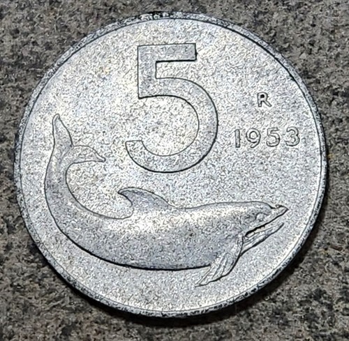 Italy five lire - italy,