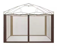 Rete di ricambio Hampton Bay gazebo Stockton per patio esterno marrone 11 piedi x 11 piedi