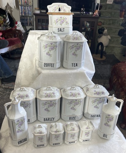 Set pezzi latta lavanda e - pezzi,