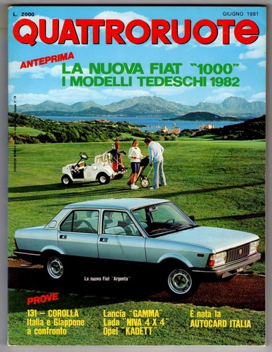 Quattroruote 308 giugno - n, 308,