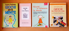 GIOCHI di una volta, da fare in casa, per allenare la mente - Lotto di 4 volumi