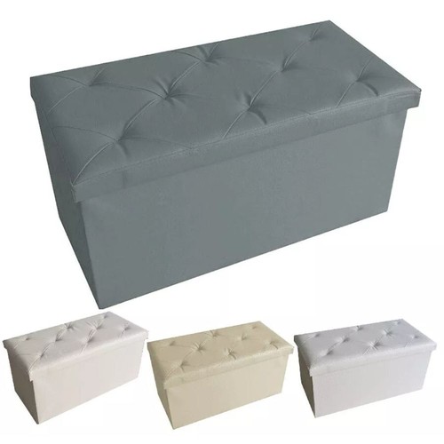 Puff pouf contenitore ecopelle - pouf,