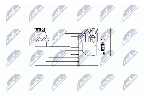 Nty kit giunti albero motore - nty,