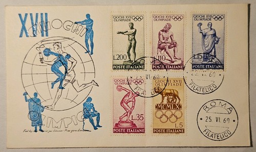 Busta fdc olimpiadi roma - busta,