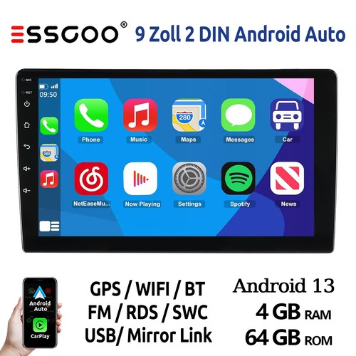 Android autoradio 2 din - 13, 9"