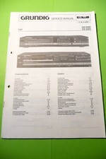 Servizio Manuale di Istruzioni per Grundig CD 8400, CD 8200, Originale