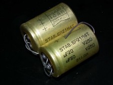 Two vintage NOS capacitors