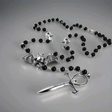 Vampire Ankh Rosario occulto del Vampiro Goth Punk ??Spedizione Gratuita