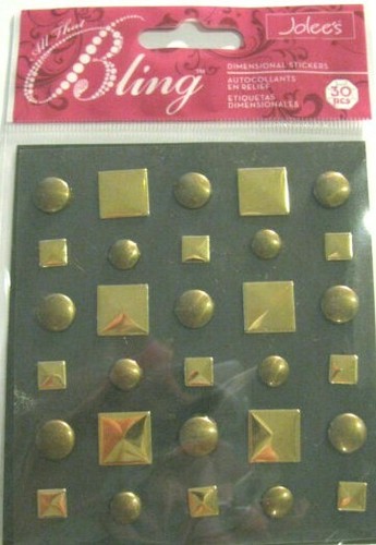 Bling bronzo oro borchie - bronzo,