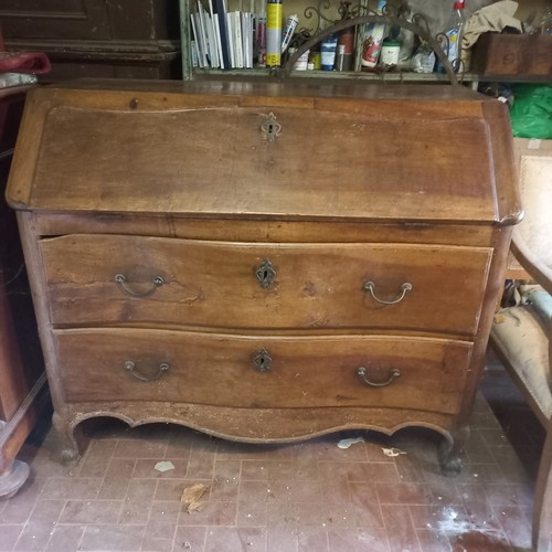 Cassettone con ribalta xviii - cassettone,