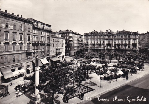 Cartolina trieste piazza - cartolina, ,piazza
