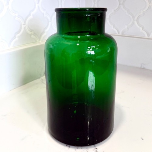 Vaso vetro verde italiano