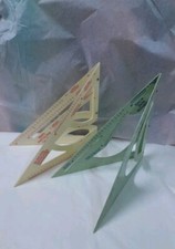 Le Grand Chic G. Perazzolo Set Squadre Sartoriali Rapportatore Taglio e cucito