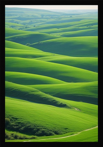 Poster moderno rolling hills - moderno,