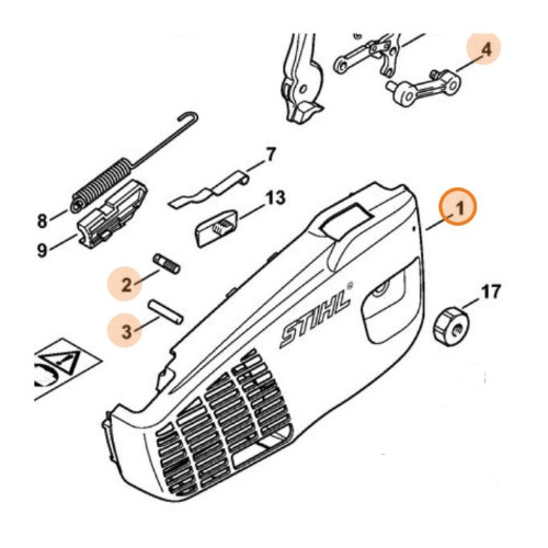 Stihl carter coperchio - stihl,
