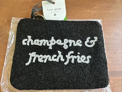 Pochette con perline - , champagne