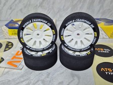 Set ruote e pneumatici in schiuma per auto da turismo esagonali scala 1/10 12 mm ATS Schumacher Fusion 28