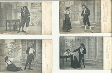 Opera lirica - Cavalleria rusticana - 4 cartoline  -dup321
