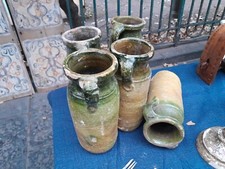 Antico Boccale Ottocentesco In Terracotta Smaltata Sardo