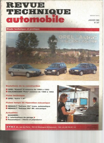 Revue technique automobile - technique,