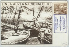69171 - CILE - Storia Postale - MASSIMA CARTOLINA 1966 - BARCHE Pesca