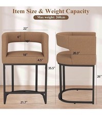 Sedie da Bar in Legno di Acacia, Confezione da 2, Massello, per Sgabelli da Banco Pranzo Casa e Pub