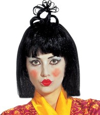Parrucca geisha nera - parrucca,