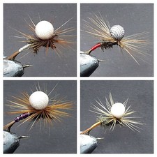 16 MOSCHE PARACADUTE PER PESCA