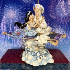 Parchi Disney RARO Jim Shore "Magic Carpet Ride" personaggio musicale illuminato