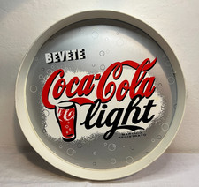 Raro Vassoio Coca Cola Light Gadgets Pubblicitario latta vintage epoca bar