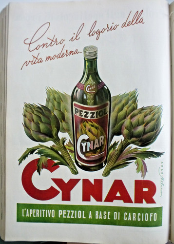 Pubblicità 1952 cynar - 10/1952,