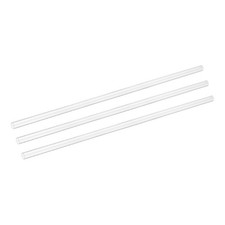 3 Pezzi Tubo Acrilico Rigido Trasparente, 10mm ID x 12mm OD 20" Tubo Plastica Trasparente Rotondo