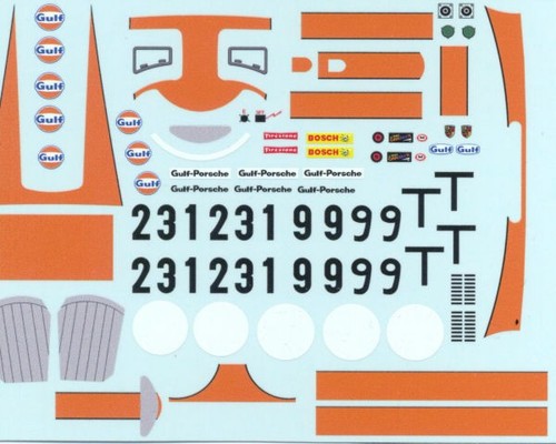 Decal porsche 917k - 1/43,