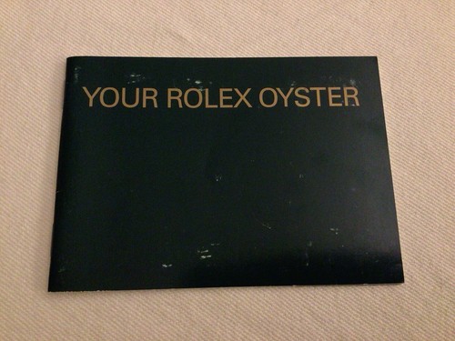 Libretto booklet your rolex - booklet,