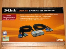 D-Link - DKVM-2KU - Switch KVM USB PS/2 2 porte - Nuovo + confezione originale