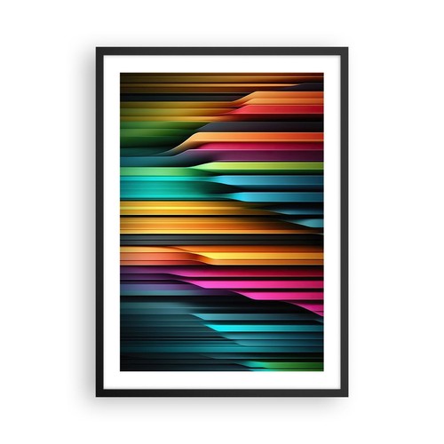 Poster 50x70cm colorato linee - 50x70cm,